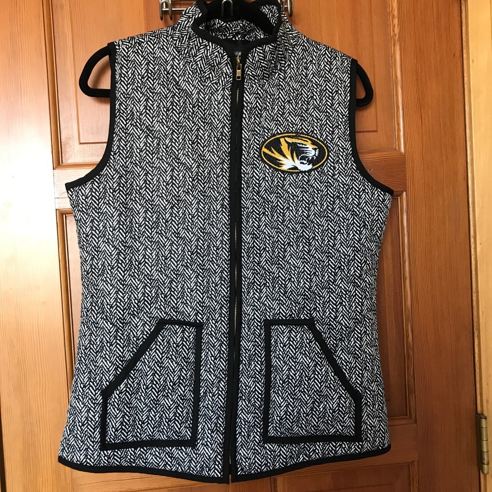 Gameday Couture Mizzou quilted puffer vest - L